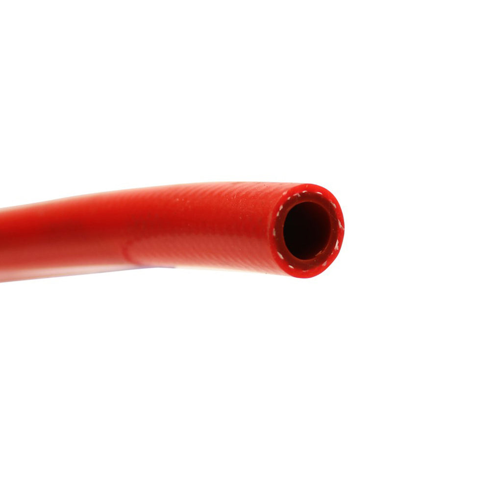 HPS 3/4" ID Red high temp reinforced silicone heater hose 25 feet roll, Max Working Pressure 70 psi, Max Temperature Rating: 350F, Bend Radius: 3"