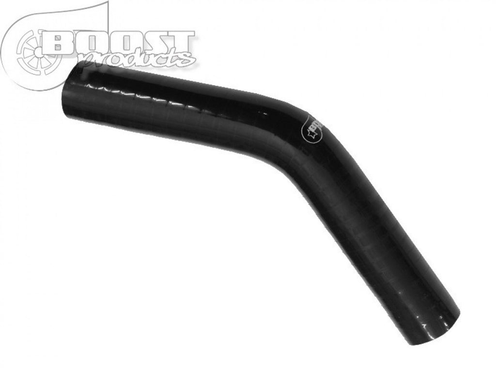 BOOST Products Silicone Elbow 45 Degrees, 1-3/8" ID, Black