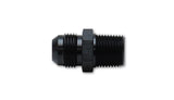 Straight Adapter Fitting; Size: -20AN x 1in. NPT; 6061 Aluminum; Anodized Black;