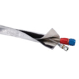 Heat Shroud™; 3/4 in. Inner Diameter x 3ft.; Aluminized Sleeving Hook/Loop Edge;