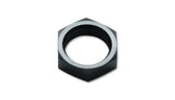 Bulkhead LockNut; Size: -3AN; 6061 Aluminum; Anodized Black;