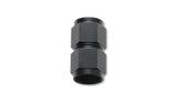 Female Straight Union Adapter; Size: -3AN; 6061 Aluminum; Anodized Black;