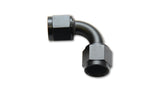 Female 90 Degree Union Adapter; Size: -4AN; 6061 Aluminum; Anodized Black;