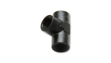 Female Pipe Tee Adapter; Size: 1/8in. NPT; 6061 Aluminum; Anodized Black;