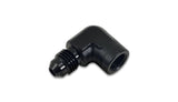 90 Degree Male AN to Female NPT Adapter; AN Size: -3; NPT Size: 1/8 in.;