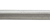 Stainless Steel Braided Flex Hose; Size: -4AN; Hose ID 0.22in.; 2ft. Roll;