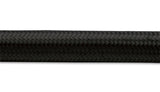 Nylon Braided Flex Hose; Size: -4AN; Hose ID: 0.22in.; 2ft. Roll; Black;