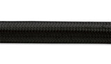 Nylon Braided Flex Hose; Size: -4AN; Hose ID: 0.22in.; 20ft. Roll; Black;
