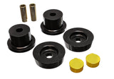 Differential Carrier Bushing Set; Black; Rear; Performance Polyurethane;