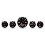 GAUGE KIT; 5 PC.; 3 3/8in./2 1/16in.; ELEC. SPEEDOMETER; DESIGNER BLACK II