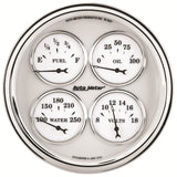 5in. QUAD GAUGE; 100 PSI/100-250 deg.F/8-18V/240-33 O; OLD-TYME WHITE II