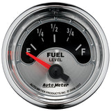 GAUGE; FUEL LEVEL; 2 1/16in.; 240OE TO 33OF; ELEC; AMERICAN MUSCLE