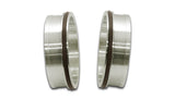 Stainless Steel Weld Ferrules; w/O-Rings; For 2.5in. O.D. Tubing; Sold In Pairs;