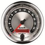 GAUGE; SPEEDO.; 3 3/8in.; 260KM/H; ELEC. PROGRAMMABLE; AMERICAN MUSCLE