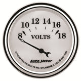 GAUGE; VOLTMETER; 2 1/16in.; 18V; ELEC; OLD TYME WHITE II