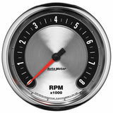 GAUGE; TACHOMETER; 5in.; 8K RPM; IN-DASH; AMERICAN MUSCLE