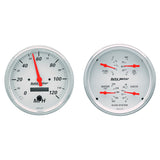 2 PC. GAUGE KIT; 5in. QUAD/SPEEDOMETER; 240-33 O; ARCTIC WHITE