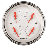 3-3/8in. QUAD GAUGE; 100 PSI/100-250 deg.F/8-18V/0-90 O; ARCTIC WHITE