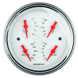 5in. QUAD GAUGE; 100 PSI/100-250 deg.F/8-18V/0-90 O; ARCTIC WHITE