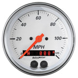 GAUGE; SPEEDOMETER; 3 3/8in.; 120MPH; GPS; ARCTIC WHITE