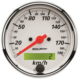 GAUGE; SPEEDOMETER; 3 1/8in.; 190KM/H; ELEC. PROG. W/LCD ODO; ARCTIC WHITE