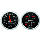 2 PC. GAUGE KIT; 5in. QUAD/SPEEDOMETER; 240-33 O; DESIGNER BLACK