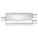 Straight-Through Performance Muffler; 2.5in. Center/Dual;  5x14x8 Body