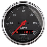 GAUGE; SPEEDOMETER; 3 3/8in.; 120MPH; GPS; DESIGNER BLACK