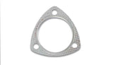 3-Bolt High Temperature Exhaust Gasket; 3.5 in. I.D; Flexible Graphite;