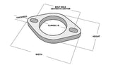 2-Bolt Stainless Steel Flange; 2 in. I.D.; Single Flange; Retail Packed;