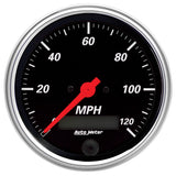 GAUGE; SPEEDOMETER; 3 3/8in.; 120MPH; ELEC. PROG. W/LCD ODO; DESIGNER BLACK