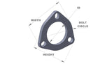 3-Bolt Stainless Steel Flange; 2.5 in. I.D.; Single Flange; Retail Packed;