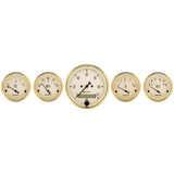 GAUGE KIT; 5 PC.; 3 1/8in./2 1/16in.; ELEC. SPEEDOMETER; GOLDEN OLDIES