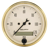 GAUGE; SPEEDOMETER; 3 1/8in.; 120MPH; ELEC. PROG. W/LCD ODO; GOLDEN OLDIES