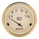 GAUGE; VOLTMETER; 2 1/16in.; 18V; ELEC; GOLDEN OLDIES