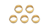 Brass Olive Inserts; Size: 3/8in.; Package of 5; Machined Finish;