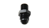 Male AN Flare Plug; M8x1.5 Adapter w/washer; Aluminum;