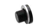 Port Plug; Size: M12 x 1.50; w/Crush Washer; Aluminum; Anodized Black;