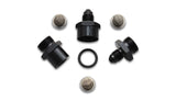 Inline Fuel and Oil Filter Set; Size: -3AN; Incl. 3 Filters; Anodized Black;