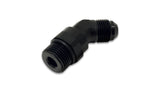 Female to Male 45 Degree Swivel Adapter Fitting; Size: -6 AN to -6 ORB;