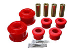 Control Arm Bushing Set; Red; Front; Performance Polyurethane;