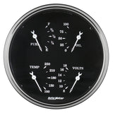 GAUGE; QUAD; 5in.; 240OE-33OF; ELEC; OLD TYME BLACK