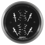 GAUGE;QUAD; 3 3/8in.; 240OE-33OF ELEC; OLD TYME BLK