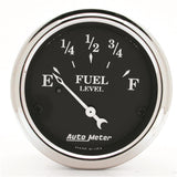 GAUGE; FUEL LEVEL; 2 1/16in.; 0OE TO 90OF; ELEC; OLD TYME BLACK