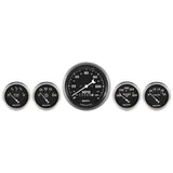 GAUGE KIT; 5 PC.; 3 3/8in./2 1/16in.; ELEC. SPEEDOMETER; OLD TYME BLACK