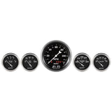 GAUGE KIT; 5 PC.; 3 3/8in./2 1/16in.; GPS SPEEDOMETER; OLD TYME BLACK