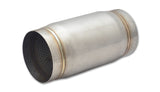 Stainless Steel Race Muffler; 4 in. Inlet/Outlet x 9 in. Long;