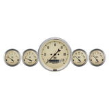 GAUGE KIT; 5 PC.; 3 3/8in./2 1/16in.; ELEC. SPEEDOMETER; ANTIQUE BEIGE