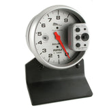 GAUGE; TACH; 5in.; 9K RPM; PEDESTAL W/RPM PLAYBACK; SILVER; PRO-CYCLE