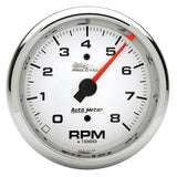 GAUGE; TACH; 3 3/4in.; 8K RPM; 2/4 CYLINDER; WHITE; PRO-CYCLE